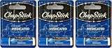 Chapstick Classic Medicated Lip Balm x 3 Packs