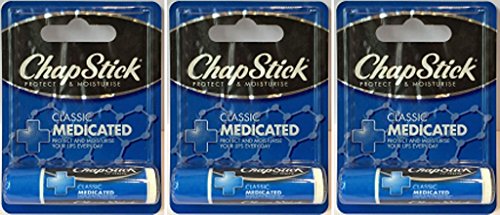 Chapstick Classic Medicated Lip Balm x 3 Packs