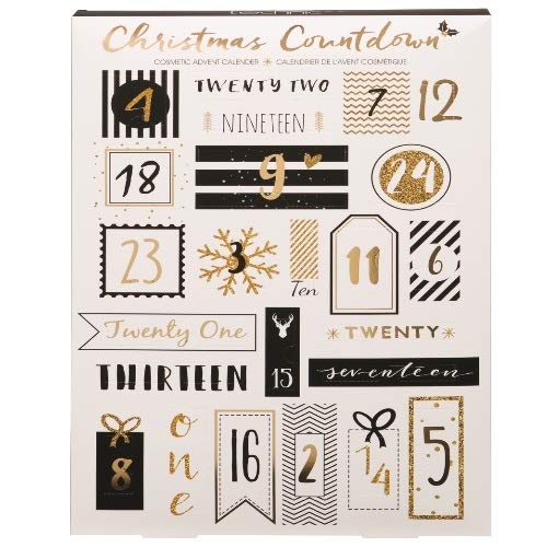 Calendario dellAvvento cosmetico super elegante con 24 sorprese (villa)
