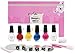 Konad Nail Art Starter Premium Vibrant French Manicure Set: 5 Image PLates M19, M45, M56, M77, M80 + Clear Top Coat + 5 Special Polishes Red, White, Yellow, Psyche Pink, Blue Pearl + 2 Way Stamper + Scraper + Image Plate Holder + Nail Corrector Pen