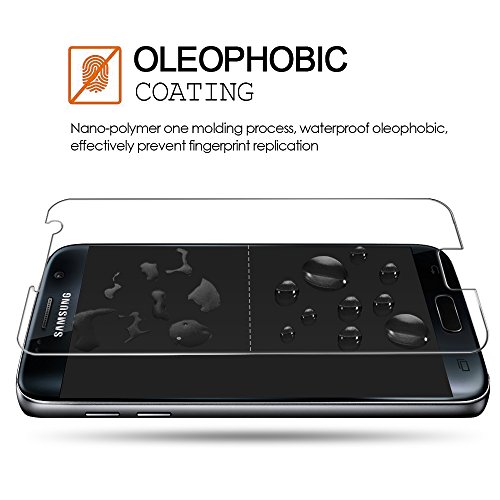  3-Unidades Protector de pantalla Galaxy S7 Vanzon   Cristal Vidrio Templado Premium Para Samsung Galaxy S7