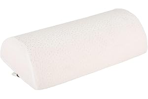 Pikolin Home AH210 Almohada Piernas Viscoelástica-Alivio de Dolor y Circulación, Soporte Lumbar y Rodillas, Espuma con Memoria, Funda Lavable, Transpirable, Firmeza Media, Natural, 20 x 40 cm