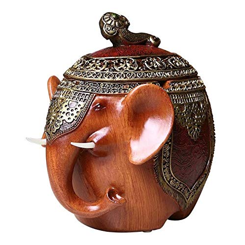 FTK Moda Creativos Elefantes Ceniceros Grandes con la Computadora Decoraciones de Escritorio Decoraciones Elefante Escritorio Decoración