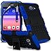 Produktbild (blau) Huawei Ascend Y550 hülle hohe Qualität starke und haltbare Survivor Hard robuste Stoßfest Heavy Duty bei zurück Stand Skin Case Cover& Screen Protector von i-Tronixs