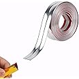 3M Peel & Stick Wall Molding Trim - Flexible Corner Angle Trim, Self Adhesive Wall Corner Guard Edge Protector, Bright Silver (4CM/10FT)