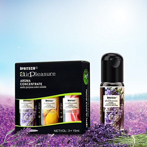APRITECH® Aceites Esenciales, Aceites de Aromaterapia,100% Puro, 3x15 ml (Lavanda, Árbol de Té, Hierba de Limón, Rosa búlgara ) , is not Aditivos para el baño Aceites (Lavender+Lemon+bulgarian rose)