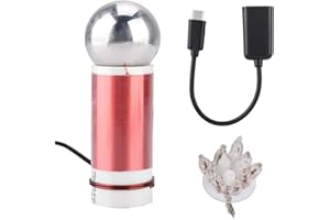 Socobeta 5V 1W Tesla Coil Micro Mini Safe Tesla Coil for Wireless Transmission Experiments Test Science Physical Toy
