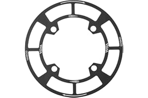 YBEKI Guardia Catena 7075-T6 Alluminio Aerospaziale 104 BCD 32-36T/38-42T - CNC Machined + Anti-Caduta + Leggera | Copri Corona per MTB/Strada | Spedizione Express Milano ﻿