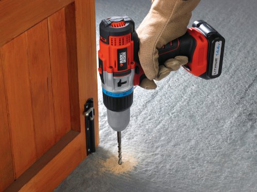 Black + Decker 14,4V Li-Ionen Akku-Schlagbohrschrauber, 2. Akku, LED-Arbeitsleuchte, Planetengetriebe, EGBHP148BK - 8