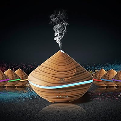 infinitoo Diffuseur D'huiles Essentielles | Infinitoo 500ML Diffuseur de Parfum Ultrasonique | Brume Fraîche Aromatique | Arrêt Automatique | 4 Réglable de Temps et 7-Couleur Changement, Parfait pour Maison
