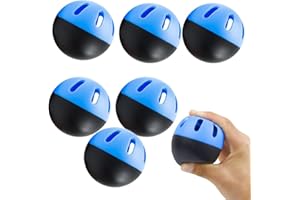 Changyeah Baseball-Übungsbälle,6 Stück Unmarkierte Baseball,Multifunktionales Schlagzubehör mit hoher Dichte,Soft Filling Training Verschleißfeste Base Ball Outdoor-Ausrüstung,für Erwachsene