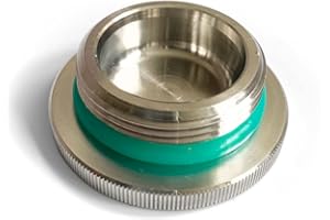 HOPSBREW Coperchio di ricambio in acciaio inox con guarnizione in silicone per mini fusti M33X1.5-55