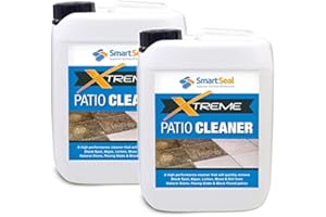 SmartSeal Patio Cleaner Xtreme - Powerful Easy To Apply Patio Cleaning Fluid - Highly Concentrated Patio Black Spot Remover and Paving Slab Cleaner - Eradicate Stubborn Patio Black Spots (2 x 5 Litre)