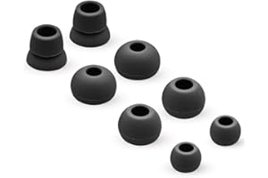MMOBIEL Silicone Ear Tips Earbuds Set Compatible with Powerbeats 2/3 Monsterbeats Wireless Beats by Dre 4 Pairs (Black)