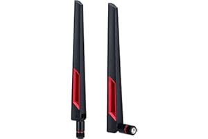 COVVY Antena Wi-Fi, 10 dB, dwuzakresowa, 2,4 GHz, 5 GHz, 5,8 GHz, wysokie wzmocnienie, z wtyczką RP SMA do routera/adaptera AP/USB/kamery IP/przedłużacza zasięgu WiFi