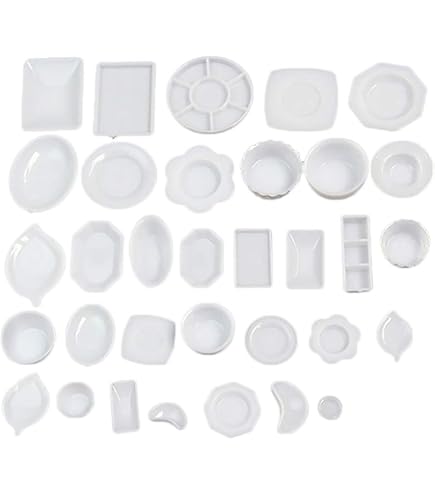 Melody Jane Puppenhaus Besteck-Set – 12-teilig, Weiß, Miniatur-Zubehör Im Maßstab 1:12