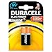 Produktbild Duracell Plus Power 9V Alkaline Batterie 1 Count (Packung mit 3 x SGL)
