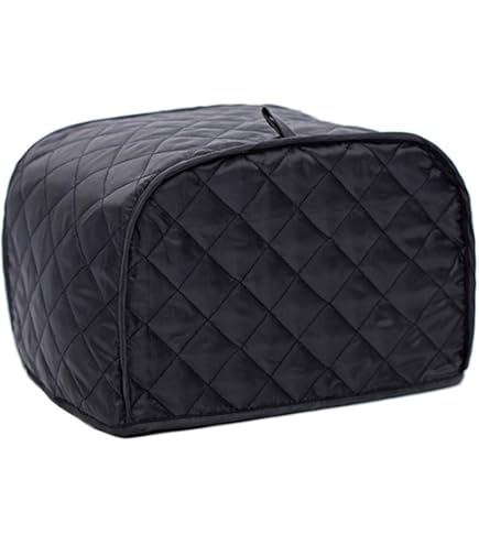 Boczif Copertura Antipolvere Per Tostapane 4 Fette, In Tessuto Poliestere Trapuntato, Impermeabile, 33x27x21.5 Cm, Grigio