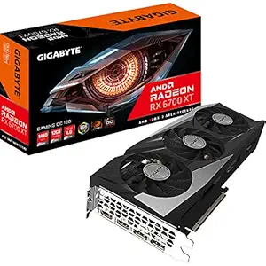 GIGABYTE Radeon RX 6700 XT Gaming OC 12G Graphic Card Integrated with 12GB GDDR6 192-bit Memory Interface & WINDFORCE 3X Cooling System with Alternate Spinning Fan (GV-R67XTGAMING OC-12GD)