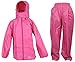 Produktbild Dry Kids wasserdichtes 2er-Set Regenjacke und Regenhose, aus Polyester, reflektierend, in „Pink“, geeignet für Jungen und Mädchen, ab 5 bis 6 Jahren