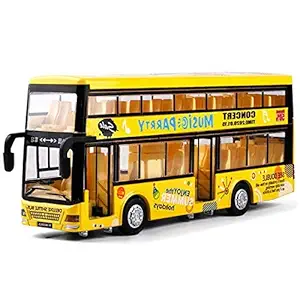 DIKUJI ENTERPRISE Luxury Bus Toy ? Die-Cast Metal Bus Toy for Kids with Light, Sound, Pull Back Toy for 3+ Years Boys,Girls,Children