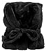 Produktbild Klassischer Bademantel in Farbe schwarz Größe S wadenlang Unisex – für Damen und Herren