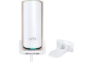 XLTTYWL Support Mural Orbi WiFi 7, en ABS, pour optimiser l'espace, Compatible avec Les systèmes Orbi WiFi 7 Mesh et Tous Les routeurs Netgear Nighthawk Wi FI 7 (RBEWMB-10000S) (Blanc, Lot de 1)