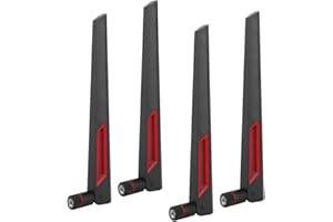 SUTINNA 8dBi Wireless Router Antenna, For ASUS AC68U AC88U AC66U 8DBi Wireless Router Antenna 2.4GHz 5GHz Dual Band WiFi RP-SMA Antenna for Wireless LAN (4PCS)