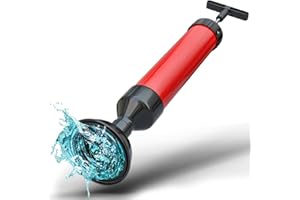 Meisterfaktur déboucheur à pompe 2.0 - [0,8L] - Pompe ventouse déboucheur pour un nettoyage rapide et efficace des siphons - Pompe déboucheur evier idéale pour lavabos, douches et baignoires !