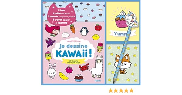 Amazonfr Je Dessine Kawaii 60 Dessins étape Par étape