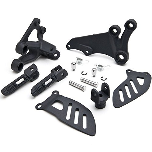 Rider Front Passenger Footrests Foot Pegs Motor Foot Rests 2PCS Fit For Suzuki GSX-R 750 2006 2007 2008