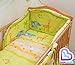 LUXURY 6 PCS COT BABY BEDDING SET (to fit COT 60x120cm) THICK PADDED COT BUMPER - Safari / Jungle