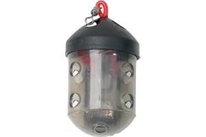LIOAEUST Fishing Feeders, Cap Swim Feeder for Maggots Groundbait Fishing Accessories Catfish Feeder Basket 26 * 48mm（1pc）