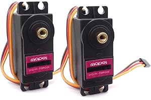 mopei 2 szt. Servo Motor Metal Gear Sprzęt Metalowy Silnik Cyfrowy Silnik Samochodowy Łódź Helikopter RC