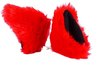 TUMNEA Orecchie per casco per casco da moto Casco da sci Orecchie da gatto in peluche Accessori per casco carini Orecchie per casco da bicicletta Casco da moto Orecchie per casco da snowboard (senza casco)