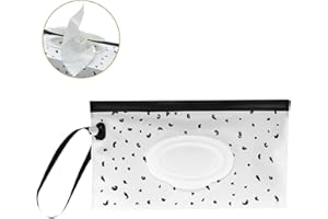 GHEART Baby Wet Wipe Pouch, Baby Wipes Dispenser, Portable Wet Wipes Bag, Reusable Wet Wipe Pouch, Travel Case for Wet Wipes, Suitable for Different Situations and Meet Different Needs(1pack)