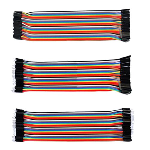 Preisvergleich Produktbild perfk Männliches weibliches elektronisches Projekt der Jumperdraht für Raspberry Arduino 2 Größenauswahl - 20cm