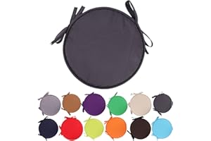 CMEILAU Coussins de Chaise colorés pour l'intérieur/extérieur Coussins de siège Ronds Coussins de Jardin pour la Maison - Diamètre 30 cm / 38 cm, Housse de Coussin pour Meubles de Patio