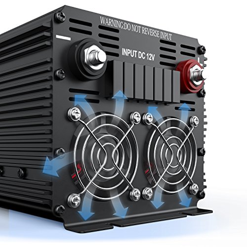 Wechselrichter reiner sinus 1500W spannungswandler DC 12V 230V LCD power inverter - 2