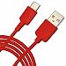 Produktbild Spyrox - Asus Zenfone 3 ZE520KL 1 Meter Typ-C USB Daten / Ladekabel - Red