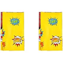 Nappe Fête Enfant Set De 4 Nappes De Fête Super Héros - 180x108 Cm - Déco D' Anniversaire Enfant - Bleu Nappe PVC Imperméable 180x108cm