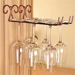 Useful Fashion Bar Red Wine Glass Hanger Holder Hanging Rack Shelf hold up to 6 wine glasses