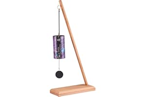 ‎DAYASA Zaphir Klangspiel Sufi mit Ständer - Klangspielständer Pisa aus Buchenholz - 55 cm Höhe für Yoga, Kinder zur Entspannung und Meditieren