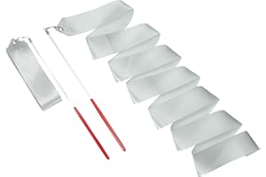 sourcing map Dance Ribbons, Rhythmic Gymnastics Ribbon Streamers Dancer Wand Twirling Dancing Ribbons for Artistic Dancing Gymnastics Training