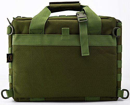 tacvasen Outdoor 38,1 cm Laptop Messenger Bag Polyester MOLLE TACTICAL muiti-pocket Wasserdicht Handtasche grün grün - 3
