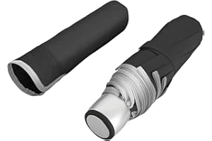 PERLETTI Ombrello Pieghevole Apertura Manuale Donna Uomo - Ombrello Antivento Piccolo da Borsa Viaggio Resistente Leggero - Ombrello Mini Compatto Tinta Unita - Diametro 97 cm