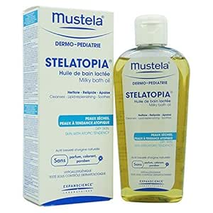 mustela stelatopia milky bath oil
