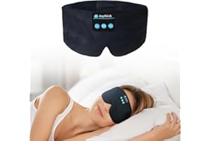 Joythink Sleep Headphones Sleep Mask Kids Children Wireless Music Eye Mask Sleeping Headphones Headband for Side Sleepers Silk Sleep Mask with Wireless Headphones Ultra-Thin Stereo Speakers