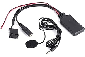Adaptateur de câble Bluetooth AUX in de Voiture avec Appel Mains Libres Microphone pour Remplacement pour Focus 6000CD+Ford Focus boîtier Bluetooth CD 6000 Ford Focus Ford Focus Ford Focus boîtier BL