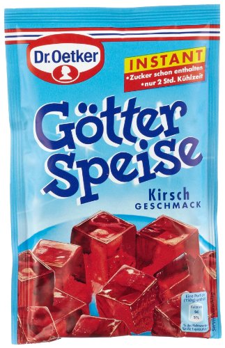 Preisvergleich Produktbild Dr. Oetker Instant Götterspeise Kirsche, 8 x 100g